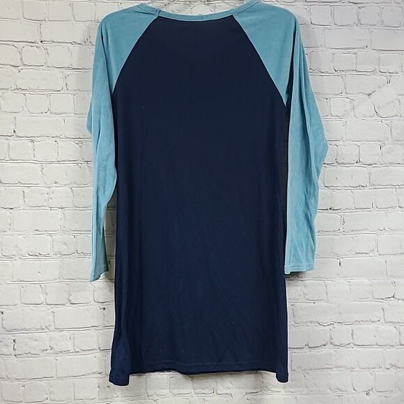 Disney STITCH Velour Fleece Nightgown Blue Night Gown Sleep Shirt Loungewear 4/6 - Picture 9 of 9